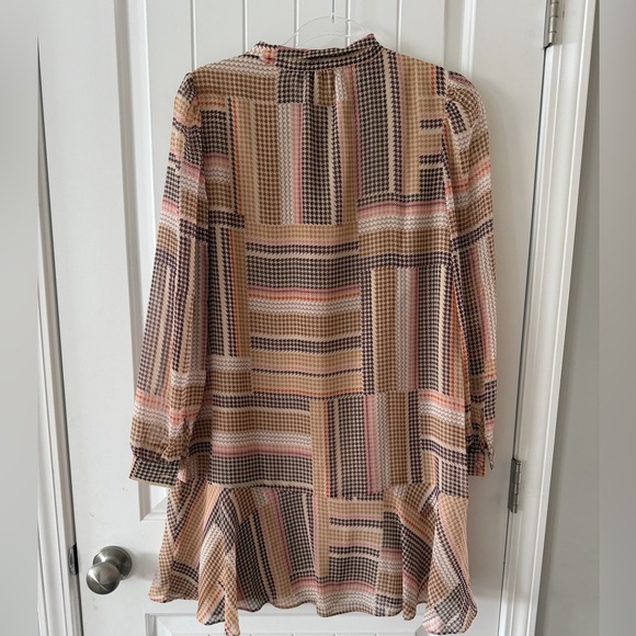 Loft Multicolor Patterned Dress - Picture 3 of 4